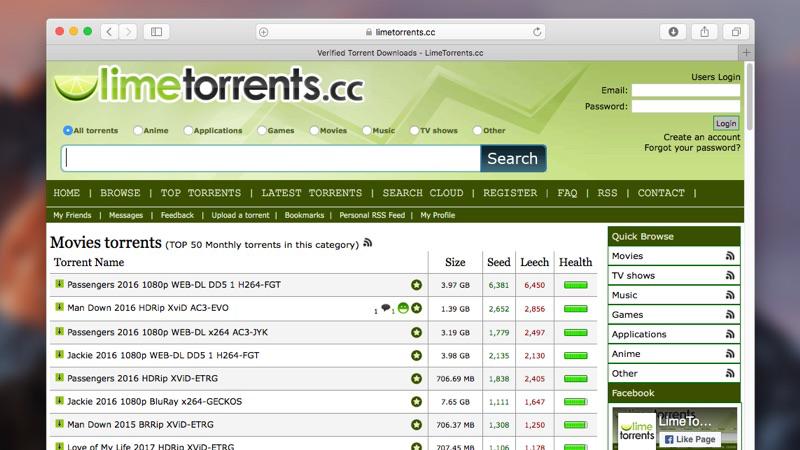  LimeTorrents alternative to ETTV